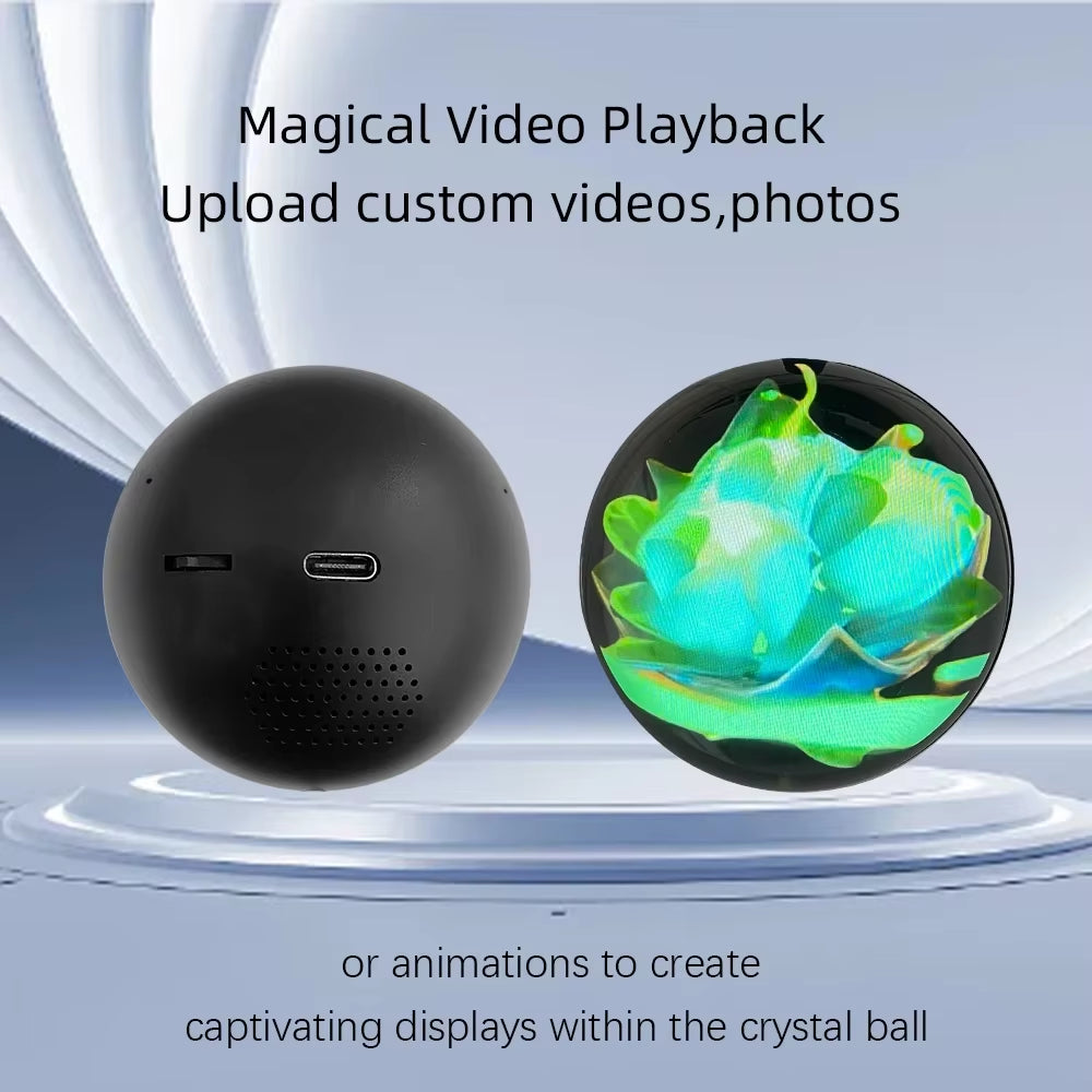 The Memery Holder Player 3D Holographic Display Smart LED Ball Video Photo Wifi Basic Version Custom Home Decor Christmas Gift
